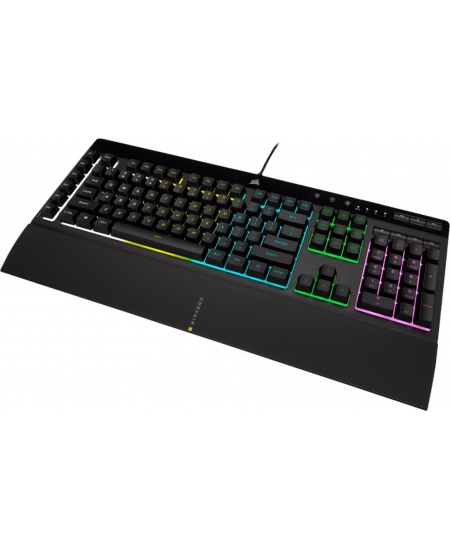 Corsair | Rubber Dome | Gaming Keyboard | K55 RGB PRO | Gaming keyboard | Wired | RGB LED light | US | Black