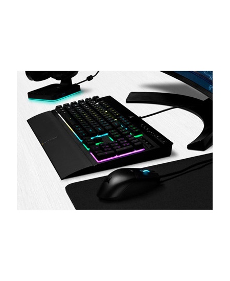 Corsair | Rubber Dome | Gaming Keyboard | K55 RGB PRO | Gaming keyboard | Wired | RGB LED light | US | Black