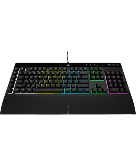 Corsair | Rubber Dome | Gaming Keyboard | K55 RGB PRO | Gaming keyboard | Wired | RGB LED light | US | Black