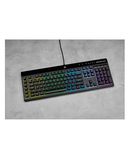 Corsair | Rubber Dome | Gaming Keyboard | K55 RGB PRO | Gaming keyboard | Wired | RGB LED light | US | Black