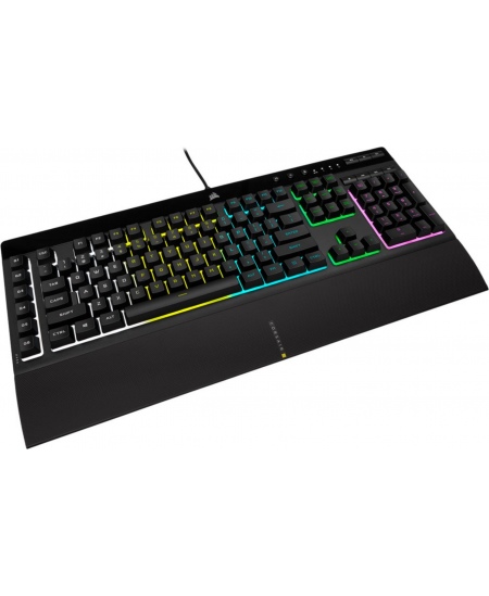 Corsair | Rubber Dome | Gaming Keyboard | K55 RGB PRO | Gaming keyboard | Wired | RGB LED light | US | Black