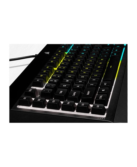 Corsair | Rubber Dome | Gaming Keyboard | K55 RGB PRO | Gaming keyboard | Wired | RGB LED light | US | Black