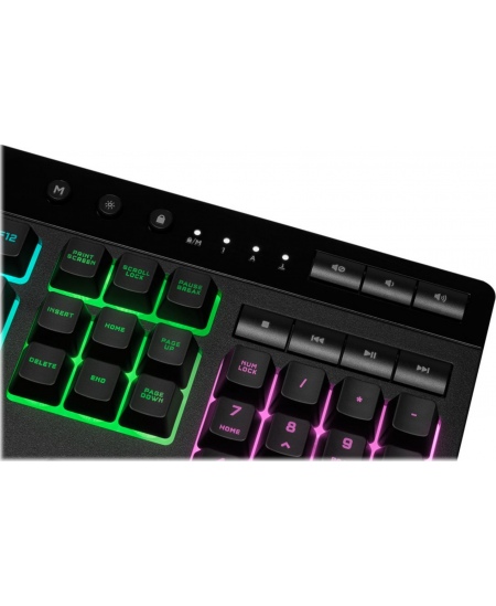 Corsair | Rubber Dome | Gaming Keyboard | K55 RGB PRO | Gaming keyboard | Wired | RGB LED light | US | Black