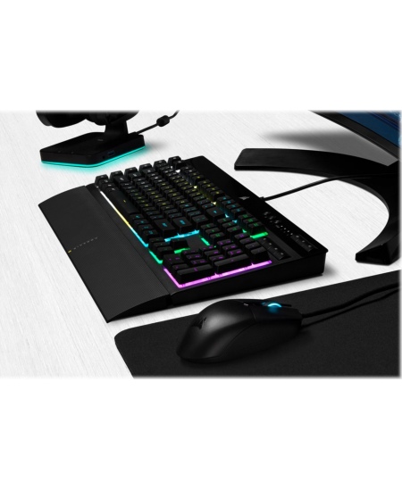 Corsair | Rubber Dome | Gaming Keyboard | K55 RGB PRO | Gaming keyboard | Wired | RGB LED light | US | Black