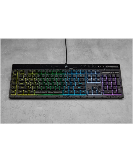 Corsair | Rubber Dome | Gaming Keyboard | K55 RGB PRO | Gaming keyboard | Wired | RGB LED light | US | Black