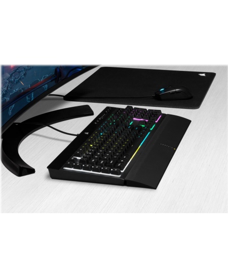 Corsair | Rubber Dome | Gaming Keyboard | K55 RGB PRO | Gaming keyboard | Wired | RGB LED light | US | Black