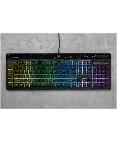 Corsair | Rubber Dome | Gaming Keyboard | K55 RGB PRO | Gaming keyboard | Wired | RGB LED light | US | Black