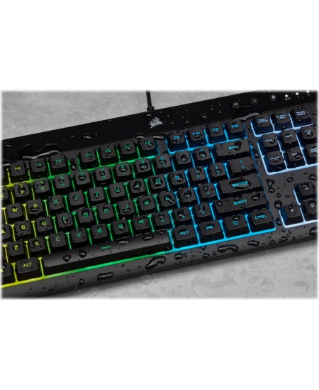 Corsair | Rubber Dome | Gaming Keyboard | K55 RGB PRO | Gaming keyboard | Wired | RGB LED light | US | Black