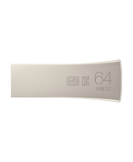 Samsung | BAR Plus | MUF-64BE3/APC | 64 GB | USB 3.1 | Silver