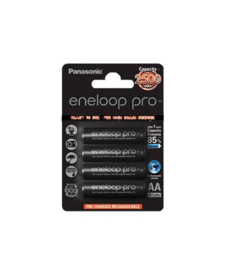 Panasonic | ENELOOP Pro BK-3HCDE/4BE | AA | 2500 mAh | 4 pc(s)