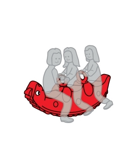 Sūpynės BIG Sammy Rocker, raudonos