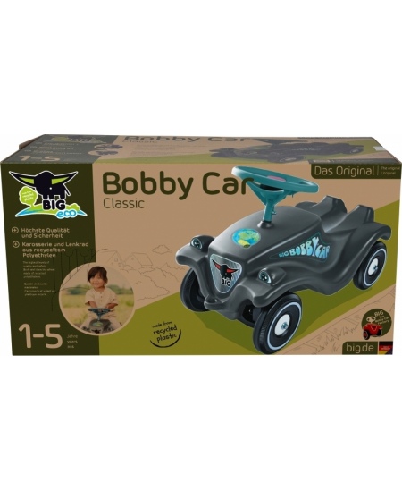 Paspiriama mašinėlė BIG Bobby Car Classic Eco, pilka