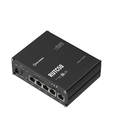 Teltonika Industrial 5G Router with Wi-Fi 6 | RUTC5020 | 802.11ax | 10/100/1000 Mbit/s | Ethernet LAN (RJ-45) ports 5 | Mesh Sup