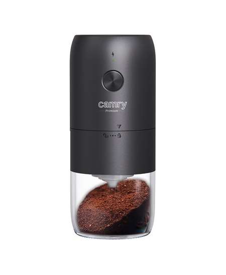 Camry Cordless USB Electric Coffee Grinder | CR 4302 | 25 W | Coffee beans capacity 25-30 g | Black