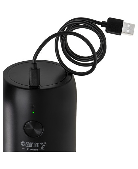 Camry Cordless USB Electric Coffee Grinder | CR 4302 | 25 W | Coffee beans capacity 25-30 g | Black