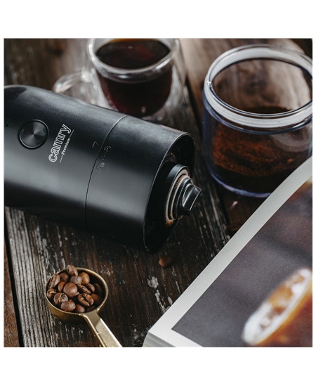 Camry Cordless USB Electric Coffee Grinder | CR 4302 | 25 W | Coffee beans capacity 25-30 g | Black