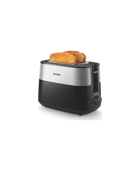 Philips | Toaster | HD2516/90 Daily Collection | Power 830 W | Number of slots 2 | Housing material Plastic | Black