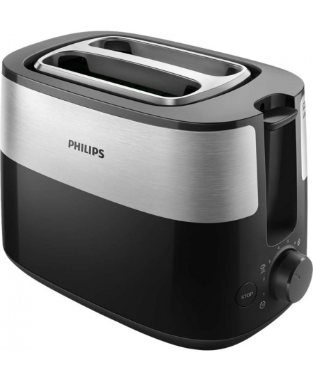 Philips | Toaster | HD2516/90 Daily Collection | Power 830 W | Number of slots 2 | Housing material Plastic | Black