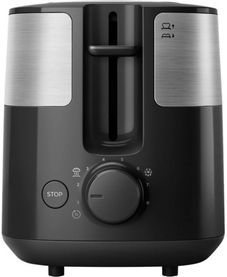 Philips | Toaster | HD2516/90 Daily Collection | Power 830 W | Number of slots 2 | Housing material Plastic | Black