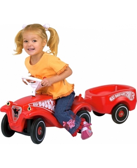 BIG Przyczepka do jeździka Bobby Car czerwona