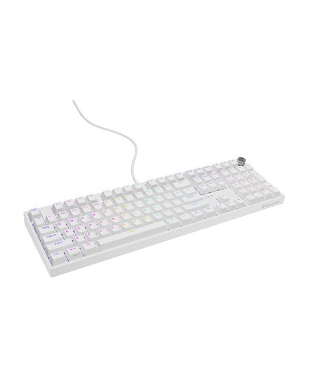 Genesis Thor 404 | Mechanical Gaming Keyboard | Wired | US | White | USB | Outemu Peach Silent