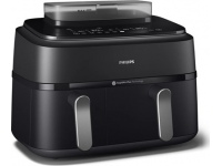 Philips | Dual Basket Airfryer | NA551/00 5000 Series | Power 2750 W | Capacity 9 L | RapidAir Plus and Air Steam | Black