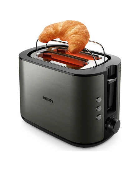 Philips Toaster | HD2651/80 Viva Collection | Power 1050 W | Number of slots 2 | Housing material Metal | Black