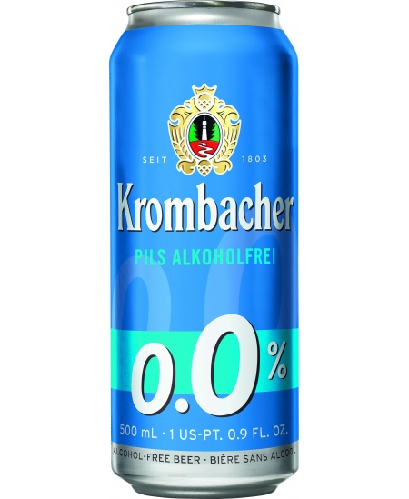 Nealkoholinis alus KROMBACHER, Pils, 0,0%, 0,5 l, skardinė D
