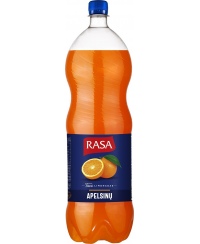 Gazuotas gaivusis gėrimas RASA, apelsinų skonio, 2 l D