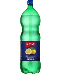 Gazuotas gaivusis gėrimas RASA, citrinų skonio, 2 l