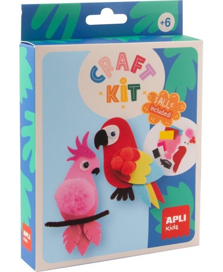Kūrybinis rinkinys Apli Kids „Veltinio papūgos“