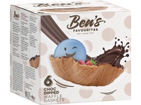 Vaflių dubenėliai BEN'S FAVOURITES, su šokolado glaistu, 4 vnt, 100 g