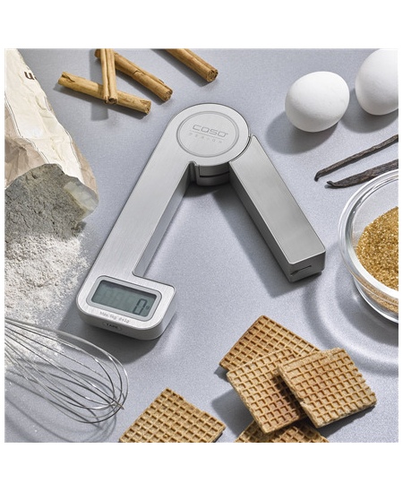 Caso Scales KitchenEcostyle Batteryless usage, Graduation 1 g, Maximum weight (capacity) 5 kg, Display type LCD, Stainless steel