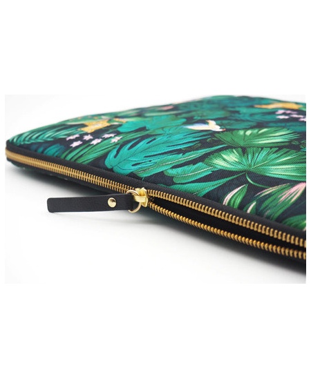 Casyx | SLVS-000020 | Casyx for MacBook | Fits up to size 13 ”/14 " | Sleeve | Deep Jungle | Waterproof