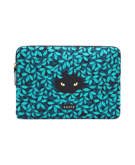 Casyx | SLVS-000001 | Casyx for MacBook | Fits up to size 13 ”/14 " | Sleeve | Spying Cat | Waterproof