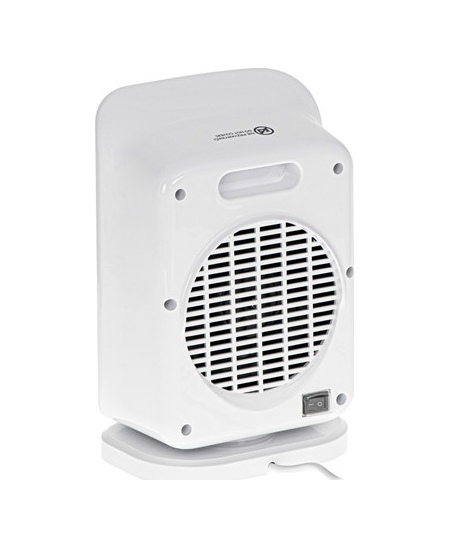 Adler Heater with Remote Control AD 7727 Ceramic, 1500 W, Number of power levels 2, Suitable for rooms up to 15 m², White