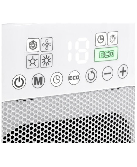 Adler Heater with Remote Control AD 7727 Ceramic, 1500 W, Number of power levels 2, Suitable for rooms up to 15 m², White