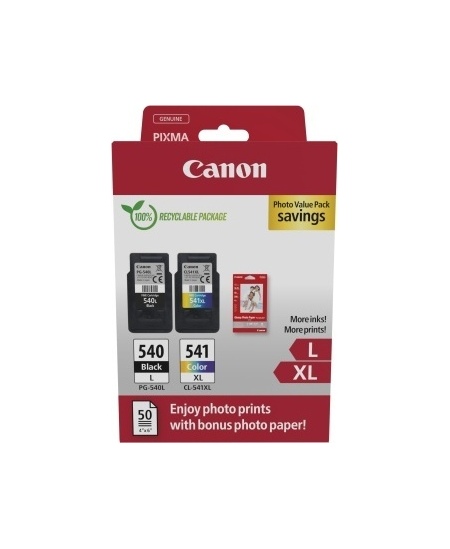 Canon PG-540L/CL-541XL (5224B012) Photo value pack Rašalinių kasečių komplektas, BK/CMY