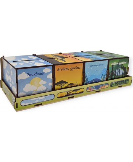 Rūšiavimo žaidimas PuzzleOK Montessori „Magical Nature“