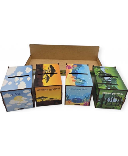 Rūšiavimo žaidimas PuzzleOK Montessori „Magical Nature“