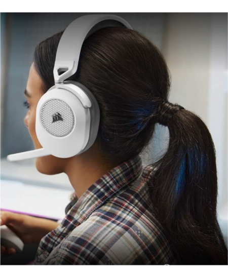 Corsair | Gaming Headset | HS65 | Wireless | Over-Ear | Microphone | Wireless | White