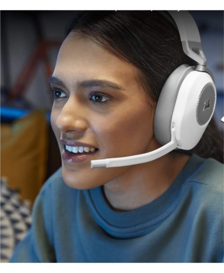 Corsair | Gaming Headset | HS65 | Wireless | Over-Ear | Microphone | Wireless | White