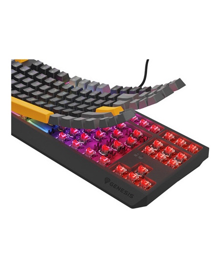 Genesis THOR 230 | Mechanical Gaming Keyboard | Wired | US | Anchor Gray Positive | USB Type-A | Outemu Red