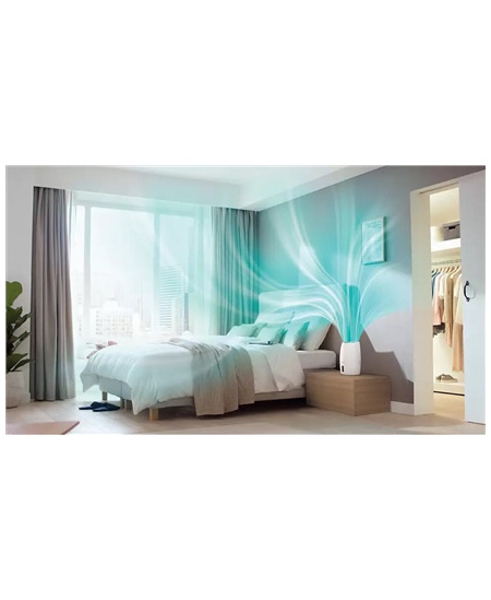 Philips HU2716/10 Humidifier, 17 W, Water tank capacity 2 L, Suitable for rooms up to 32 m², NanoCloud evaporation, Humidificat