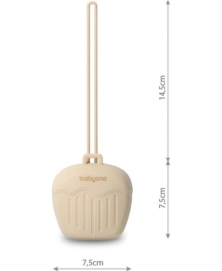 Čiulptukų dėklas BABYONO, silikoninis, kreminis,1656/03