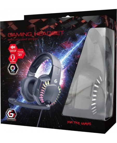 Gembird | Wired | On-Ear | Microphone | Gaming headset with LED light effect | GHS-06