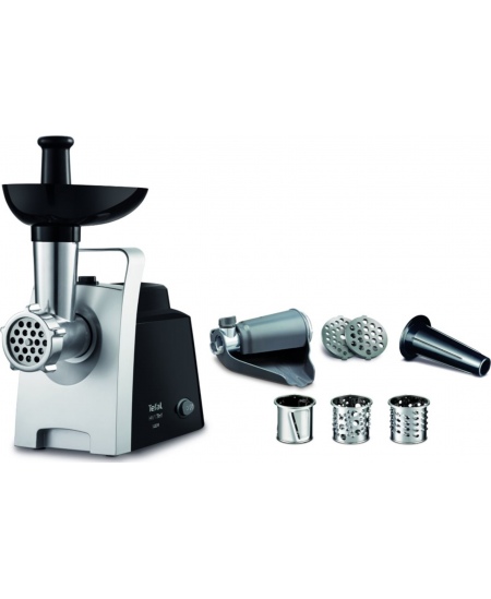 TEFAL | Meat Grinder | NE109838 | Stainless Steel/Black | 1400 W | Number of speeds 1 | Throughput (kg/min) 1.7