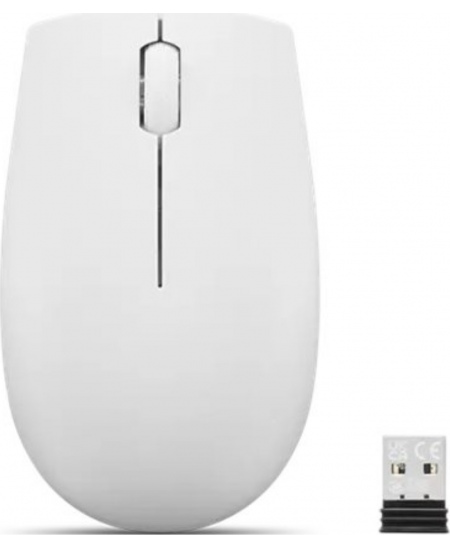 Lenovo | Compact Mouse with battery | 300 | Wireless | Cloud Grey