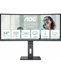 AOC CU34P3CV | 34 " | VA | 21:9 | 100 Hz | 4 ms | 3440 x 1440 pixels | HDMI ports quantity 1