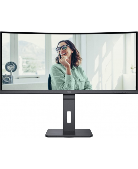 AOC CU34P3CV | 34 " | VA | 21:9 | 100 Hz | 4 ms | 3440 x 1440 pixels | HDMI ports quantity 1